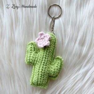 Cute Cactus Keychain: Handmade With Love