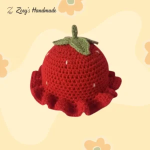 Cute Strawberry Hat: Sweet As Can Be!