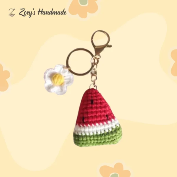 Cute Watermelon Keychain: Sweet Summer Slice